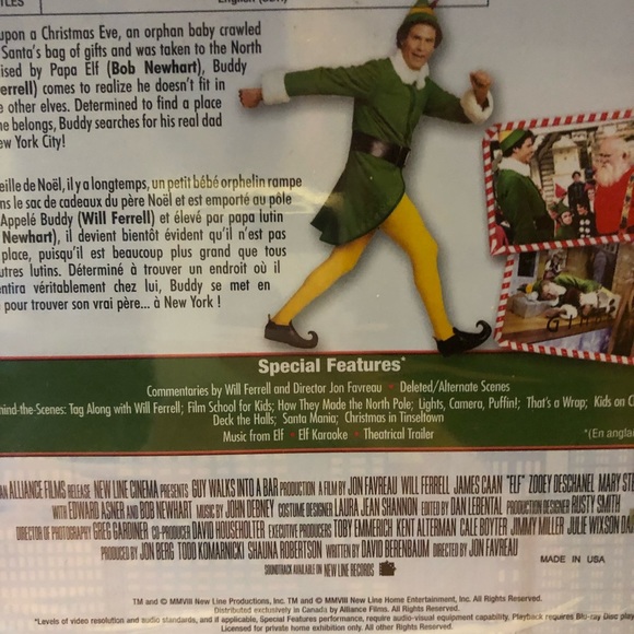 Elf (Blu-ray Disc, 2008, Canadian) **NEW** Christmas Movie - Picture 4 of 6